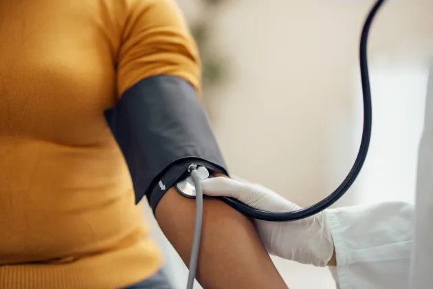 A person having their blood pressure examined. Photo: iStock