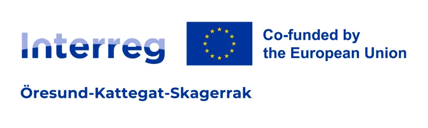Logo Interreg Öresund Kattegat Skagerak. Illustration.