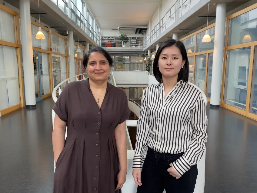Rashmi Prasad and Sophie Gunnarsson. Photograph: Petra Olsson  